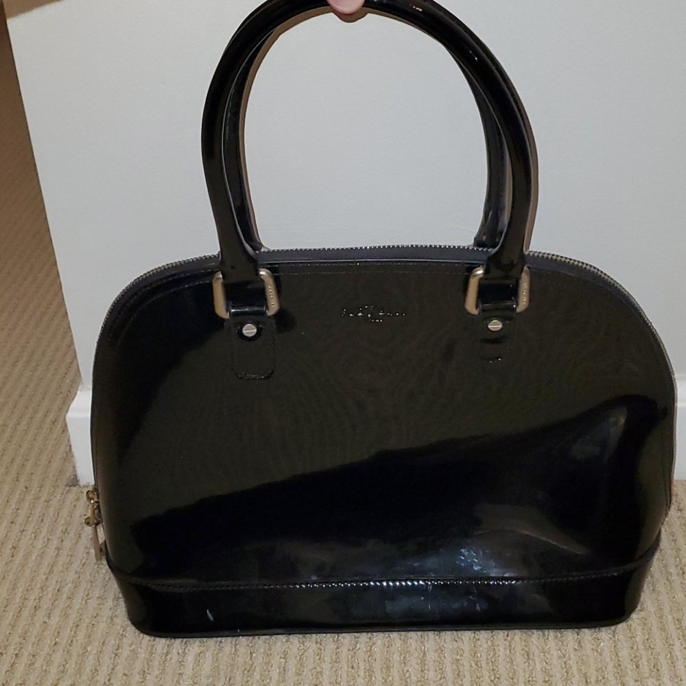 Black Frederic Paris Patent Leather Bag